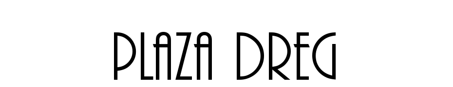 Plaza DReg Font Download Free